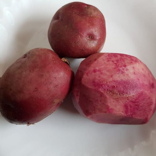 Punase sisuga kartul Mulberry Beauty